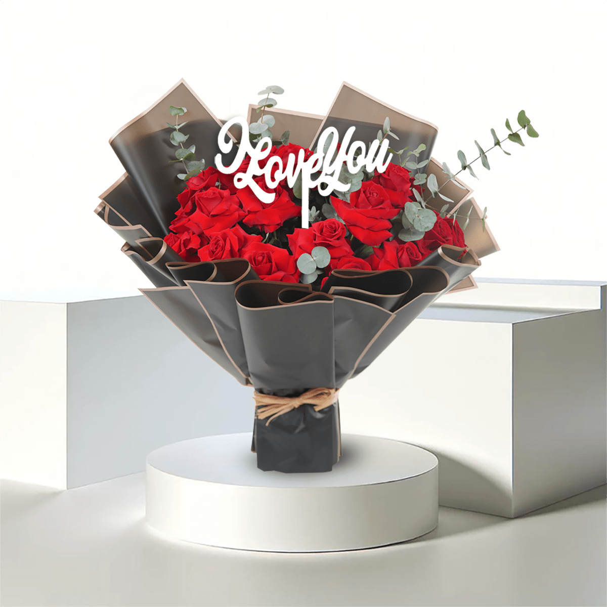 Eucalyptus Embrace - T1074 - Buy Bouquet in Qatar | 24 Hour Flower
