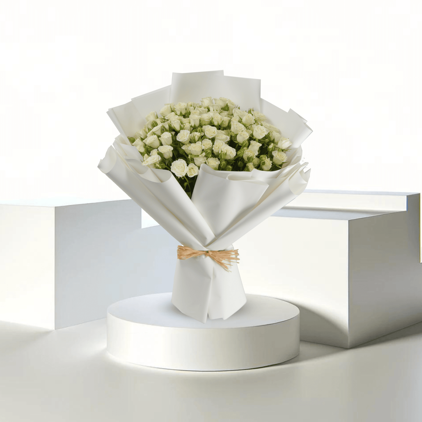 Ivory Elegance - Buy Bouquet in Qatar | 24 Hour Flower
