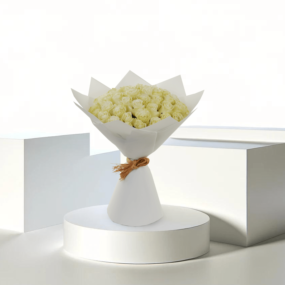 Ivory Embrace - Buy Bouquet in Qatar | 24 Hour Flower