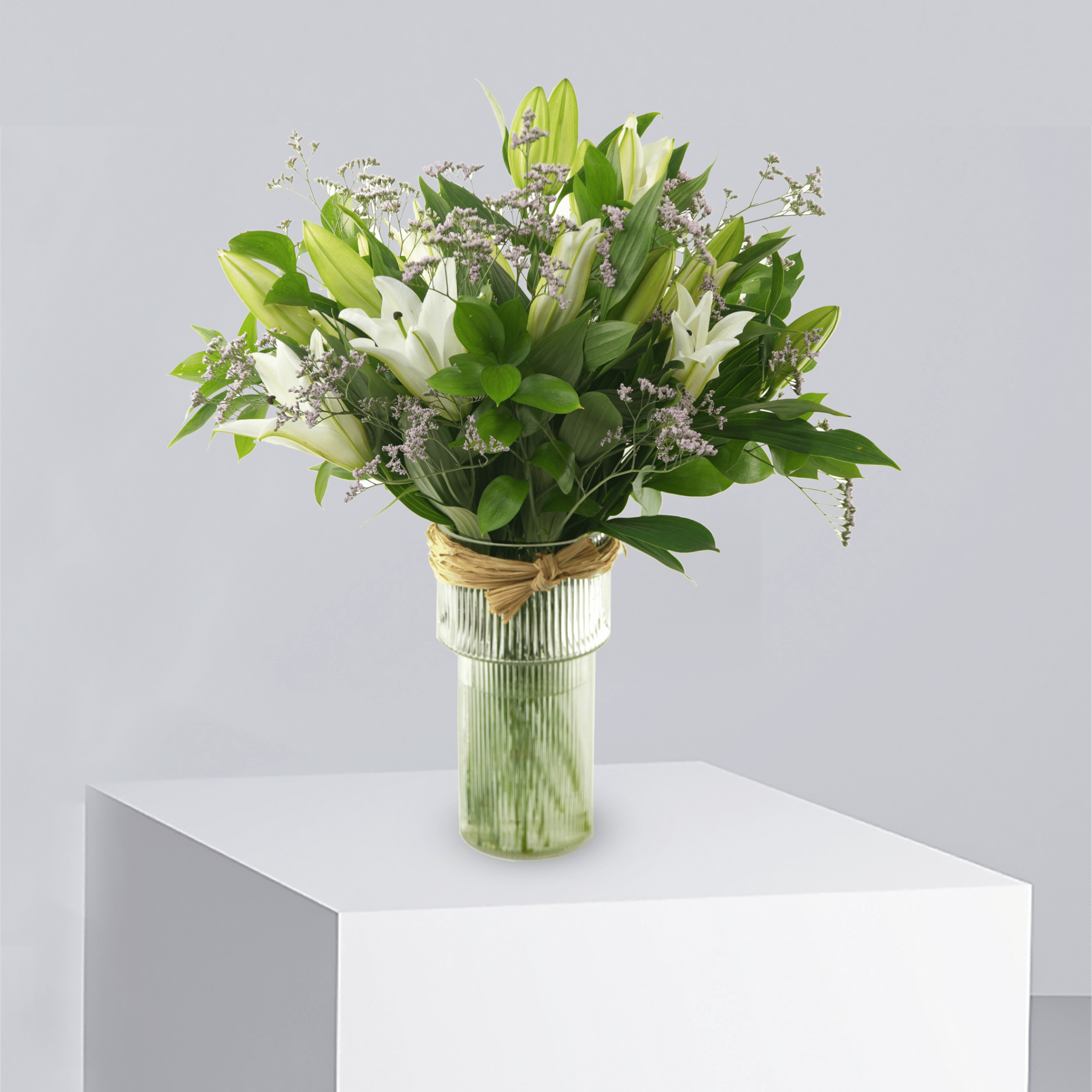 Lilac Serenity - T4008 - Buy Vase Arrangement in Qatar | 24 Hour Flower