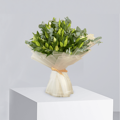 Lustrous Lily - T1055 - Buy Bouquet in Qatar | 24 Hour Flower