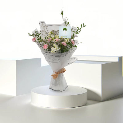 Pastel Grace - T1071 - Buy Bouquet in Qatar | 24 Hour Flower