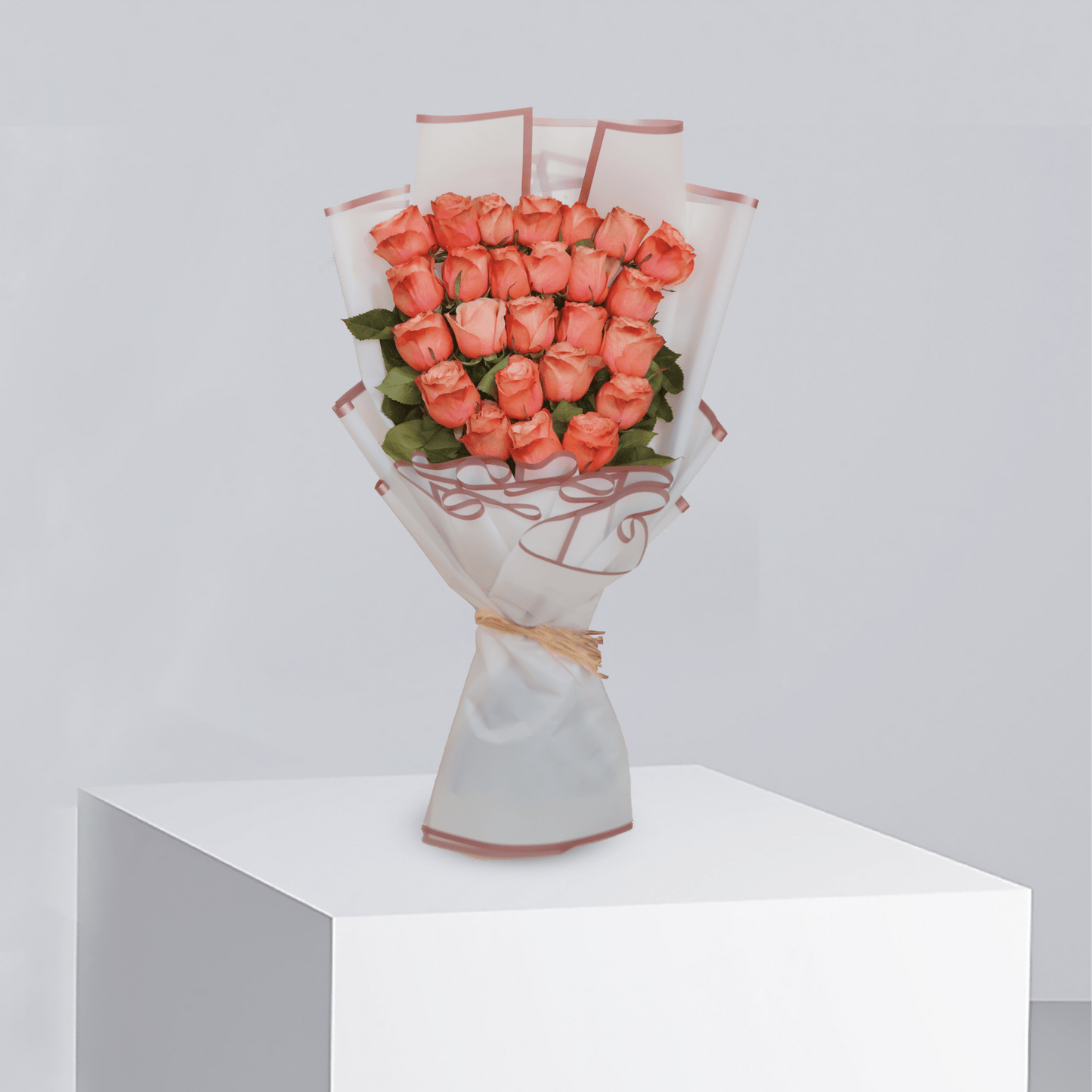 Peach Elegance - Buy Bouquet in Qatar | 24 Hour Flower