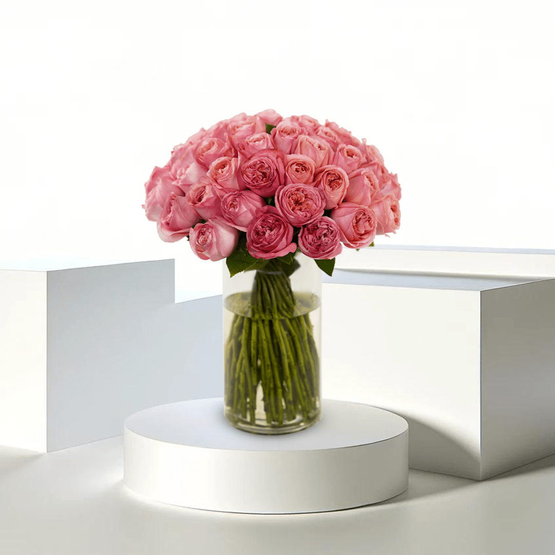 Pink Petal Dream - Buy Vase Arrangement in Qatar | 24 Hour Flower