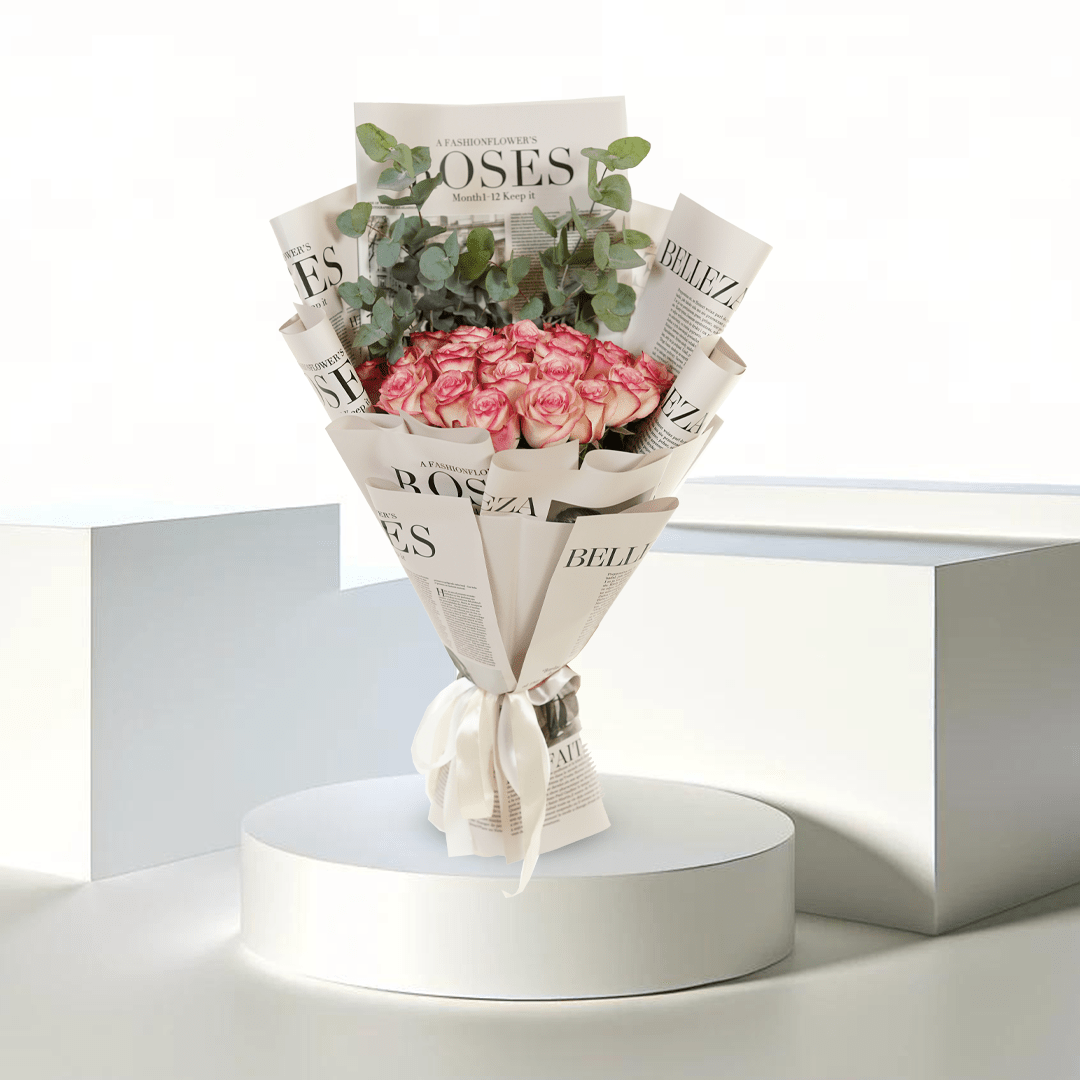 Rosy Headlines - Buy Bouquet in Qatar | 24 Hour Flower