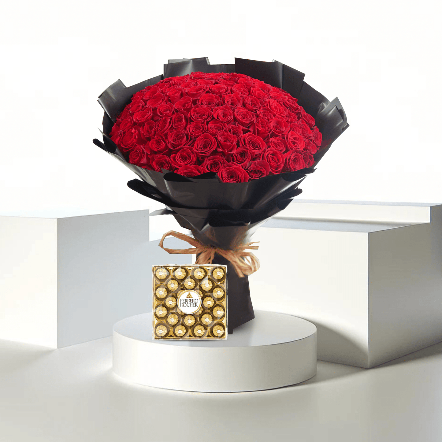 Scarlet Noir - Buy Bouquet in Qatar | 24 Hour Flower