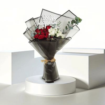 T12006 - Crimson Embrace - Buy Bouquet in Qatar | 24 Hour Flower