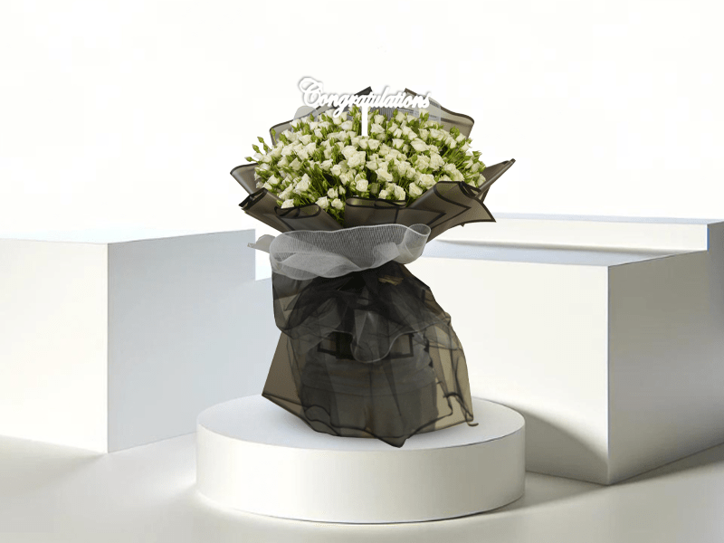 White Elegance - T15001 - Buy in Qatar | 24 Hour Flower