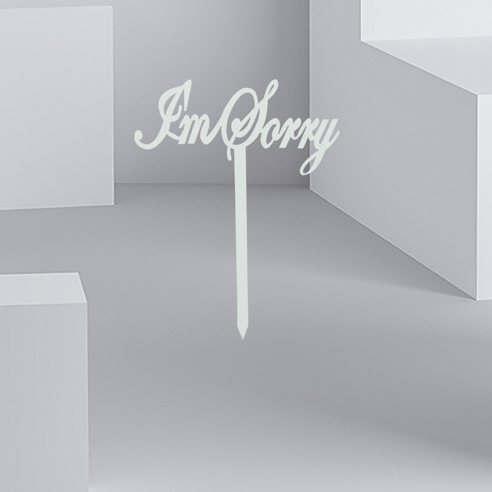I'm Sorry Acrylic Stick - Buy in Qatar | 24 Hour Flower