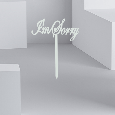I'm Sorry Acrylic Stick - Buy in Qatar | 24 Hour Flower