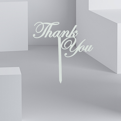Thank you Acrylic Stick - Buy in Qatar | 24 Hour Flower