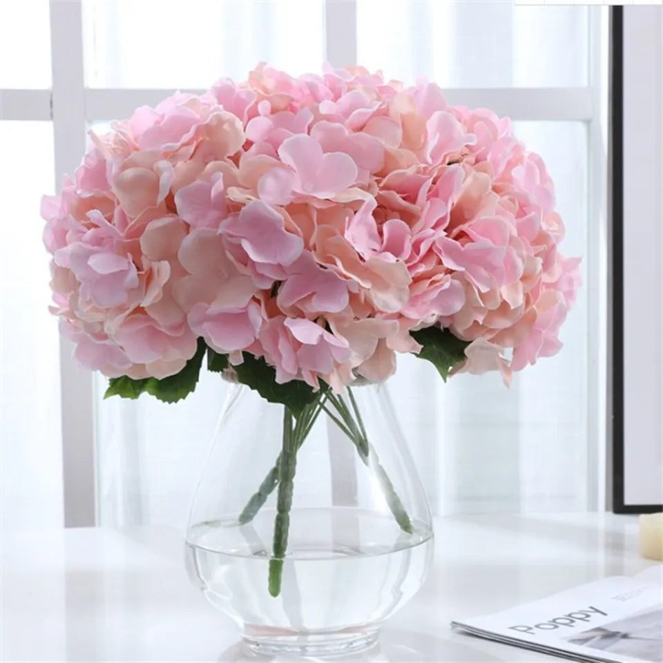 Pink Hydrangea Artificial Flower