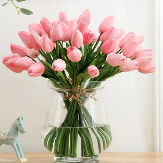 Artificial Flowers Pink Tulip