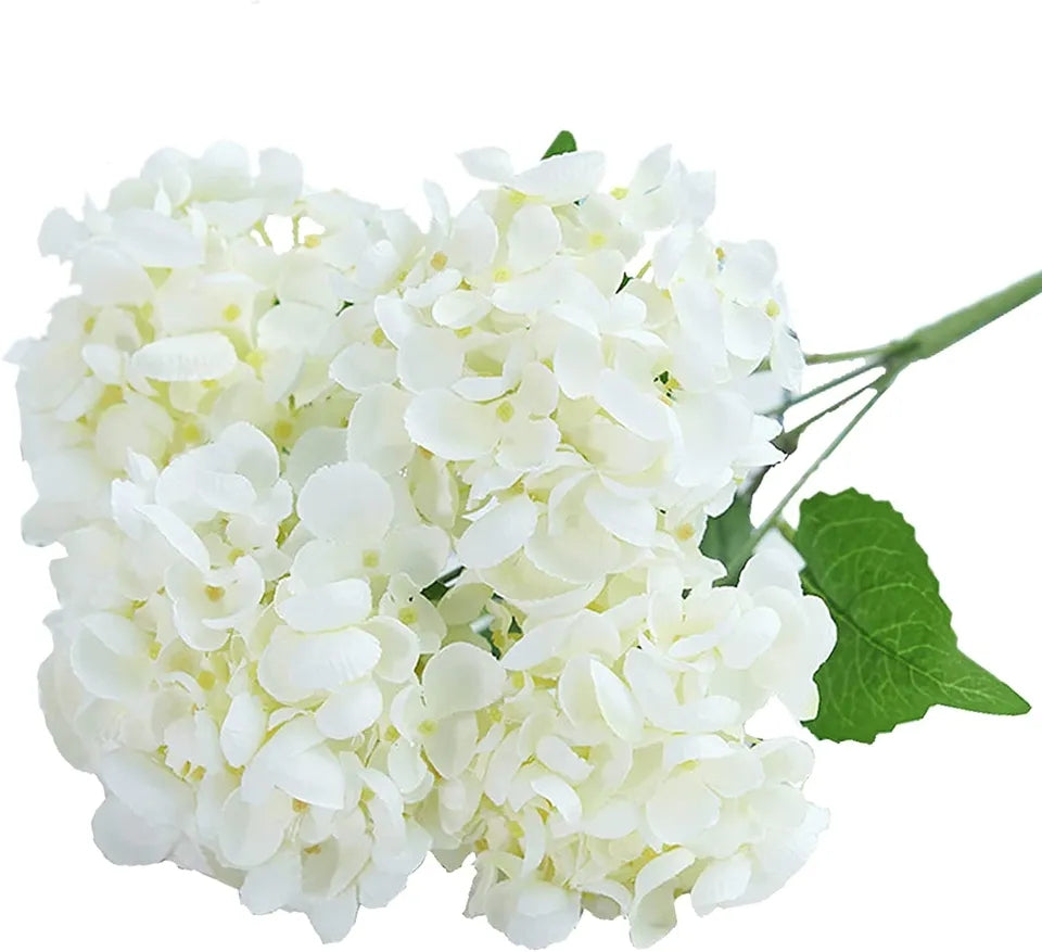 White Hydrangea  Artificial Flowers