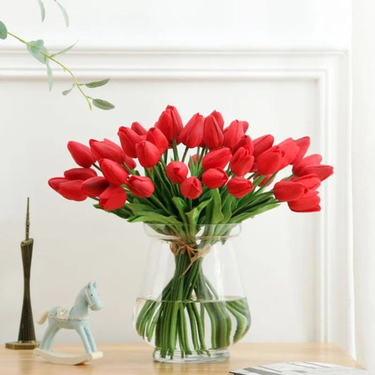 Red Tulip Artificial Flowers