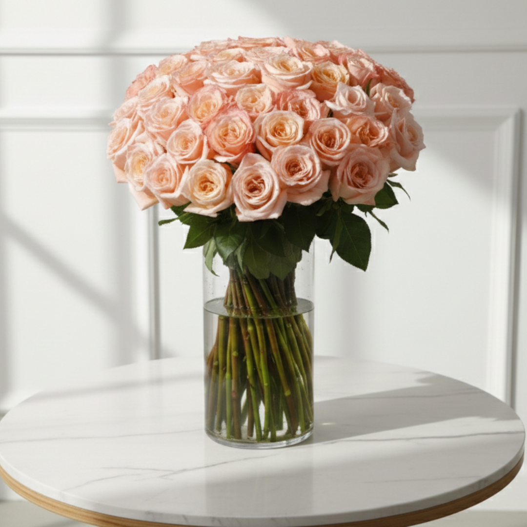 50 Rose Vase Delight - THF4000