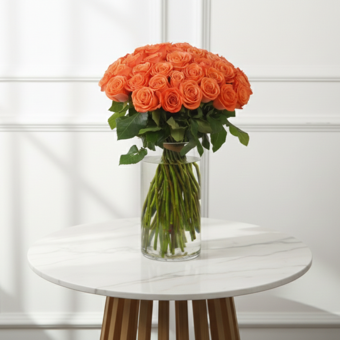 50 Rose Vase Delight - THF4000