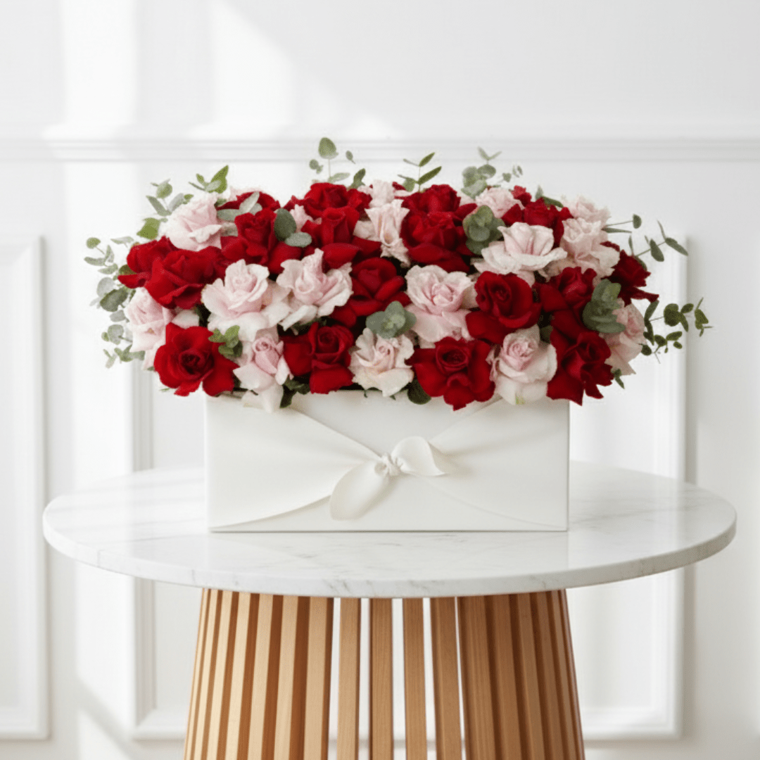 Buy Scarlet Symphony Red & Pink Online – Best Price & Fast Delivery|24HourFlowerQatar