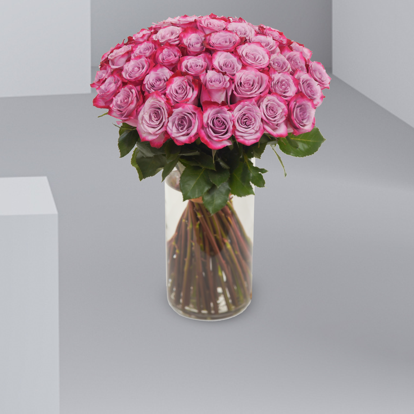 50 Rose Vase Delight