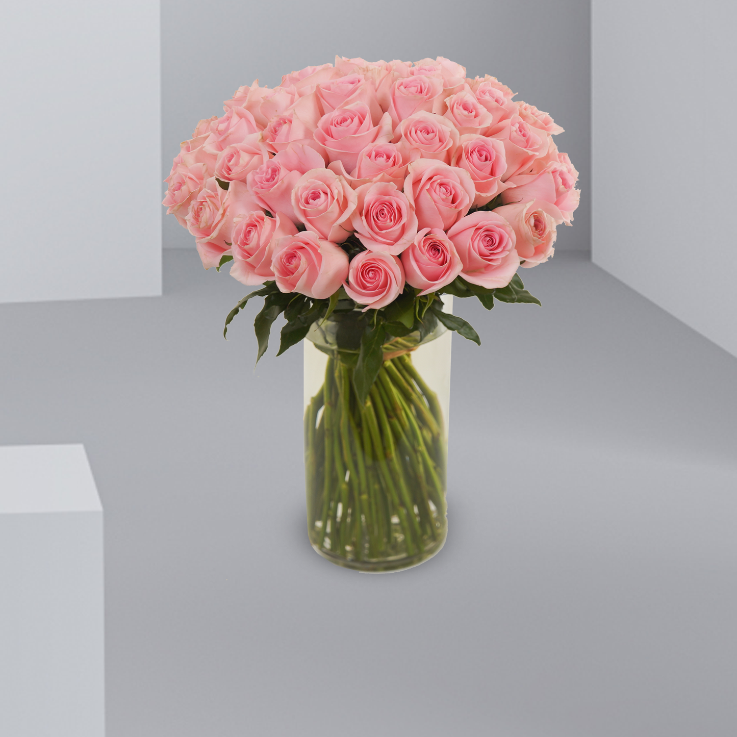 50 Rose Vase Delight