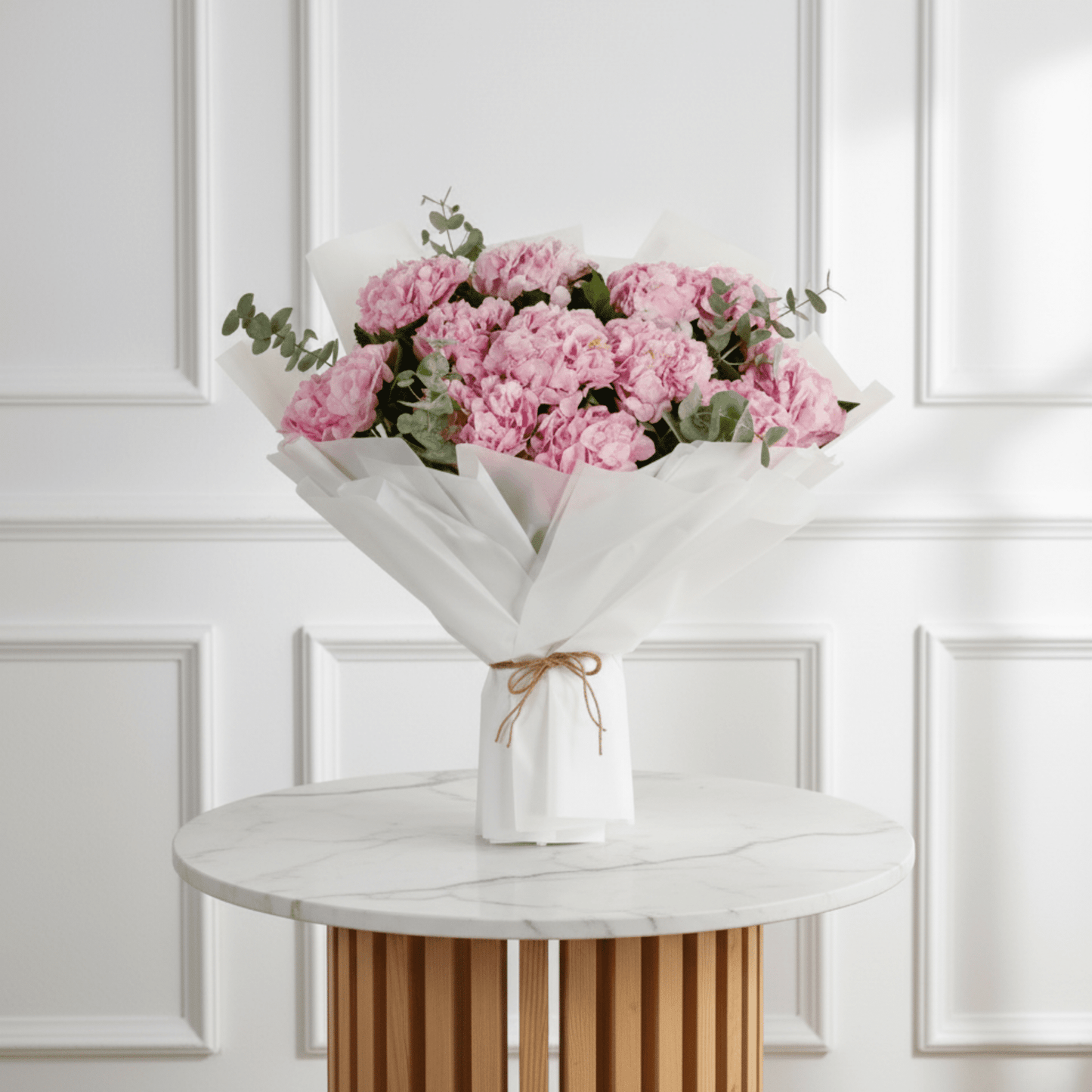 Blushing Hydrangeas (Pink) WD - Buy in Qatar | 24 Hour Flower