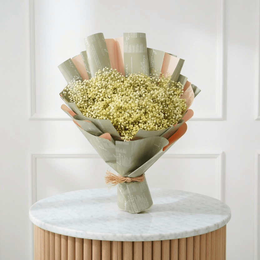 Bright Gypsophila - THF1072 - Buy in Qatar | 24 Hour Flower