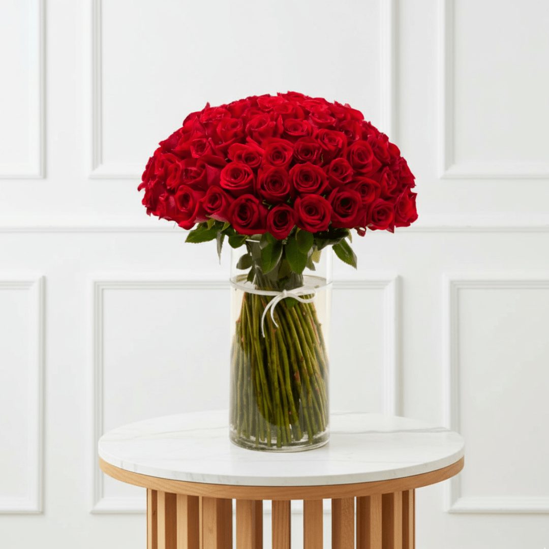 Century Bloom - THF4009 - Buy Vase Arrangement in Qatar | 24 Hour Flower