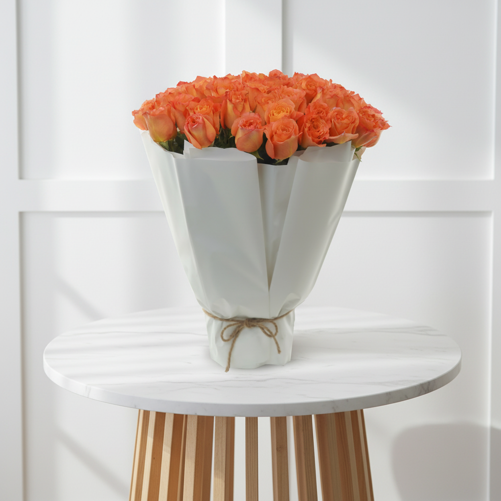 The Rustic Orange Bouquet - THF1005