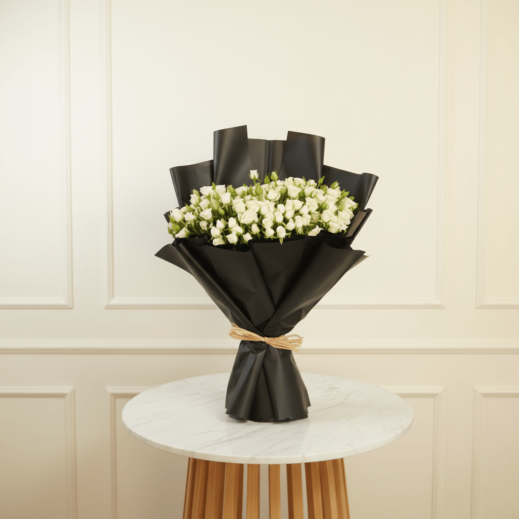 Ivory Charm - THF1063 - Buy Bouquet in Qatar | 24 Hour Flower