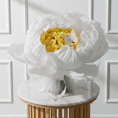 Peony Heart - THF1084 - Buy in Qatar | 24 Hour Flower