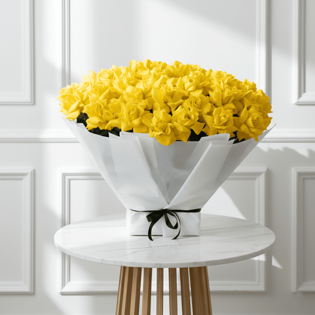 Rosa di Isabella (Yellow) (WD) - Buy Bouquet in Qatar | 24 Hour Flower