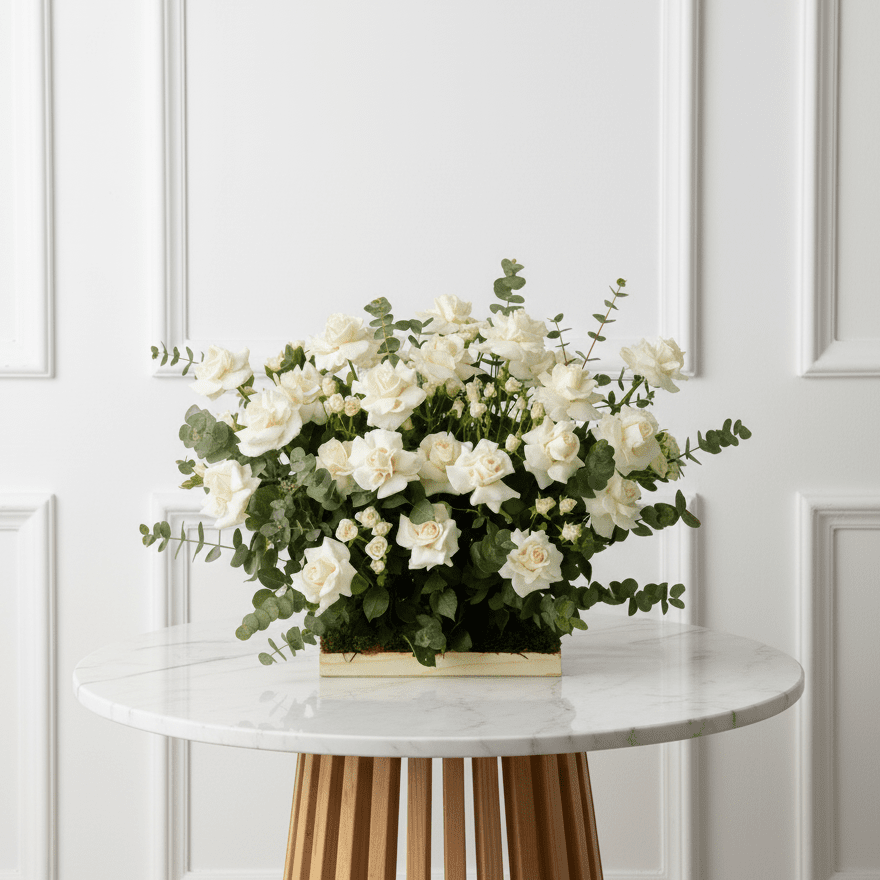 Scarlet Romance - THF2001 - Buy 24HF BOX in Qatar | 24 Hour Flower