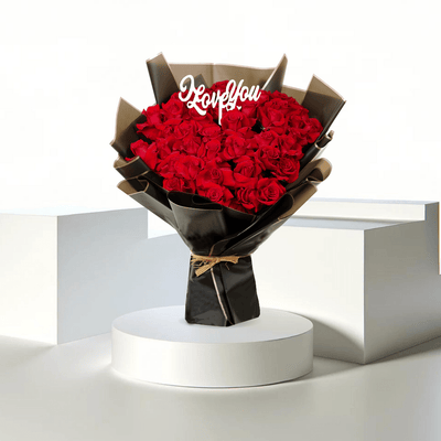 Scarlet Serenade - Buy Bouquet in Qatar | 24 Hour Flower