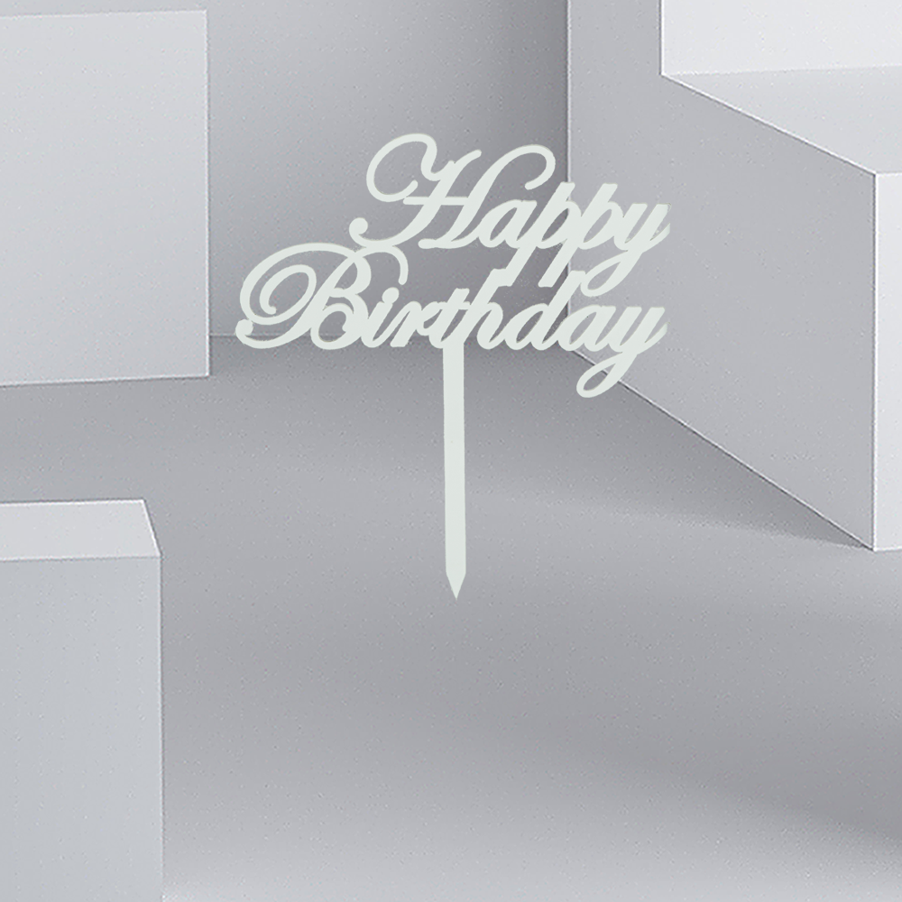 Happy Birthday Arcylic Stick