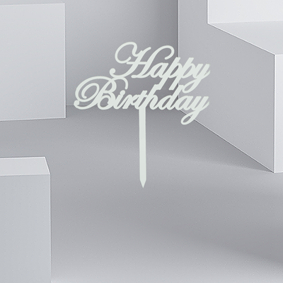 Happy Birthday Arcylic Stick