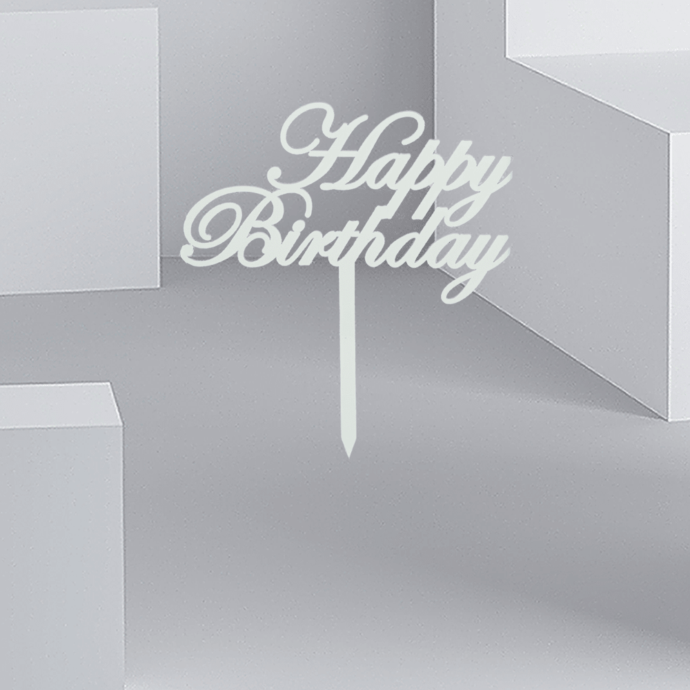 Happy Birthday Arcylic Stick - Buy in Qatar | 24 Hour Flower