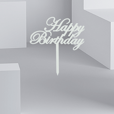 Happy Birthday Arcylic Stick - Buy in Qatar | 24 Hour Flower